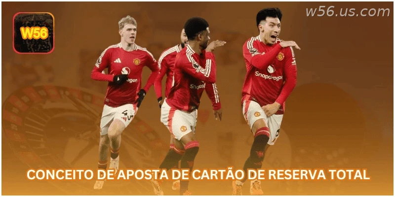 Conceito de aposta em total de cartões no futebol
