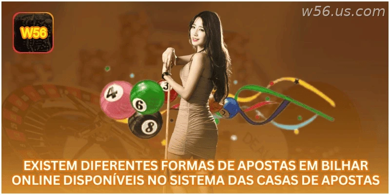 Diferentes formas de apostas em bilhar online.