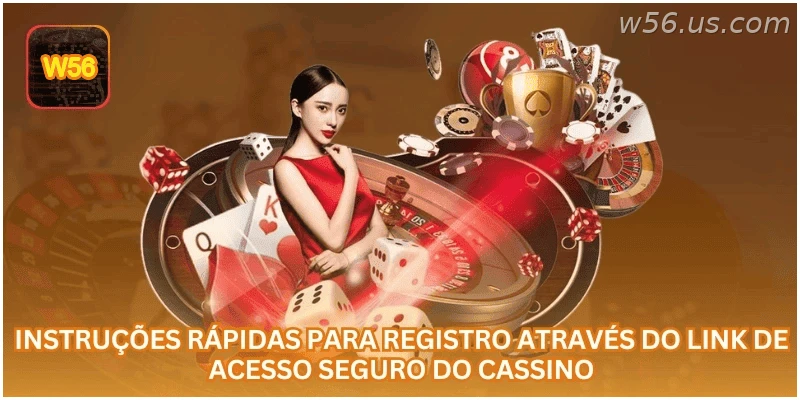 Instruções rápidas para registro através do link de acesso seguro do cassino.