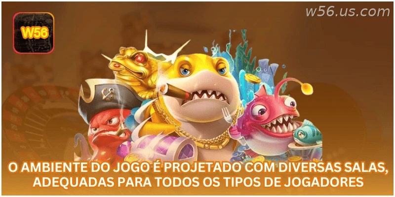 O ambiente do jogo é projetado com diversas salas, adequadas para todos os tipos de jogadores.