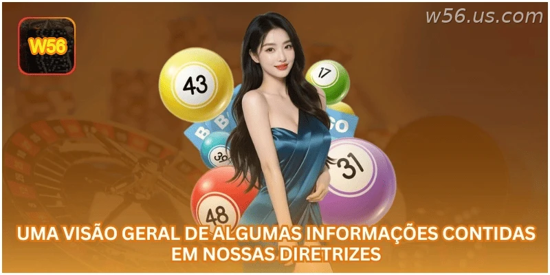 Uma visão geral de algumas informações contidas em nossas diretrizes.